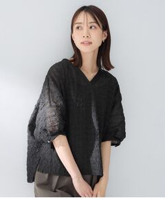 UNTITLED / アンタイトル シャツ・ブラウス | シアーVネックブラウス