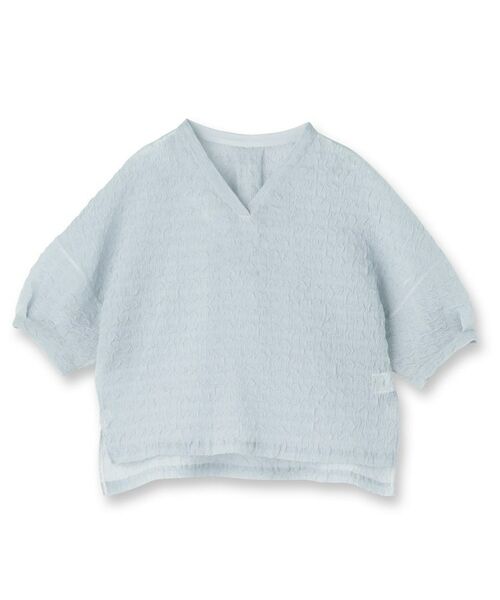 UNTITLED / アンタイトル シャツ・ブラウス | シアーVネックブラウス | 詳細1