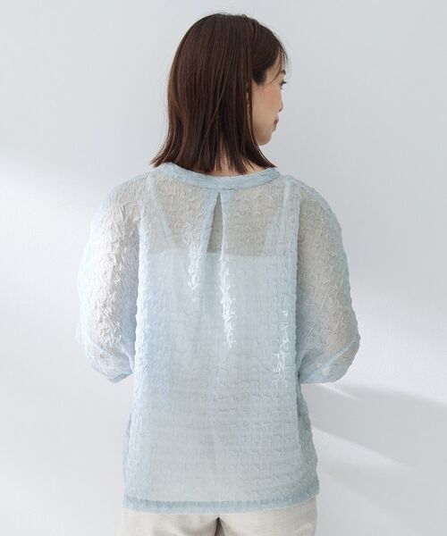 UNTITLED / アンタイトル シャツ・ブラウス | シアーVネックブラウス | 詳細16