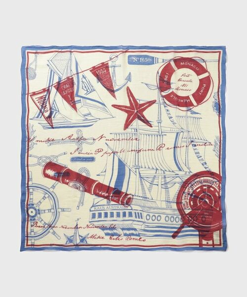 UNTITLED / アンタイトル バンダナ・スカーフ | 【manipuri】120×120 コットンスカーフ ボンメール | 詳細1