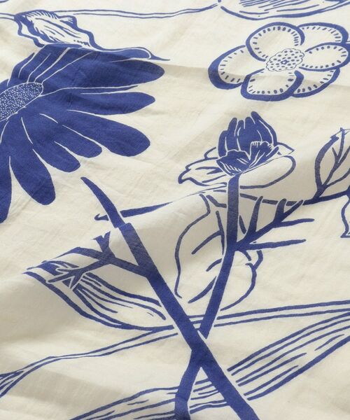 UNTITLED / アンタイトル バンダナ・スカーフ | 【manipuri】120×120 コットン混スカーフ フローラ | 詳細3