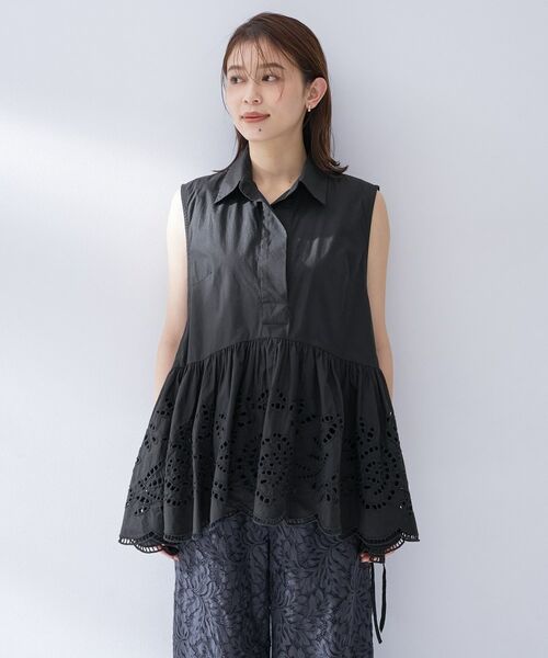 UNTITLED / アンタイトル シャツ・ブラウス | 【PROTAGPNISTA】スカラップレースブラウス | 詳細10