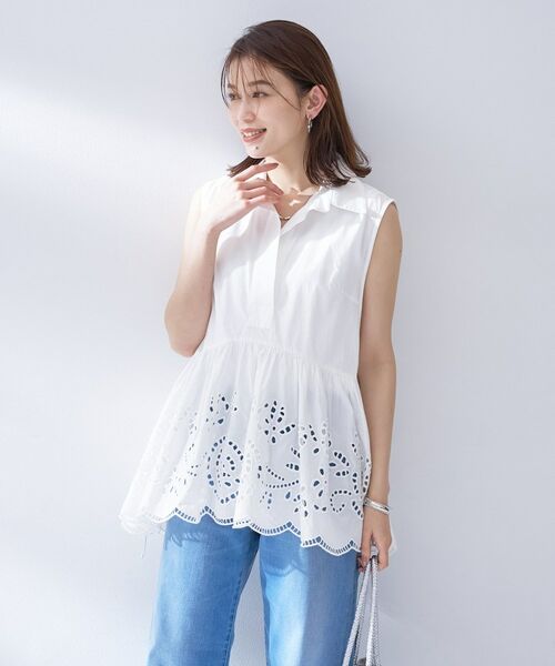 UNTITLED / アンタイトル シャツ・ブラウス | 【PROTAGPNISTA】スカラップレースブラウス | 詳細2
