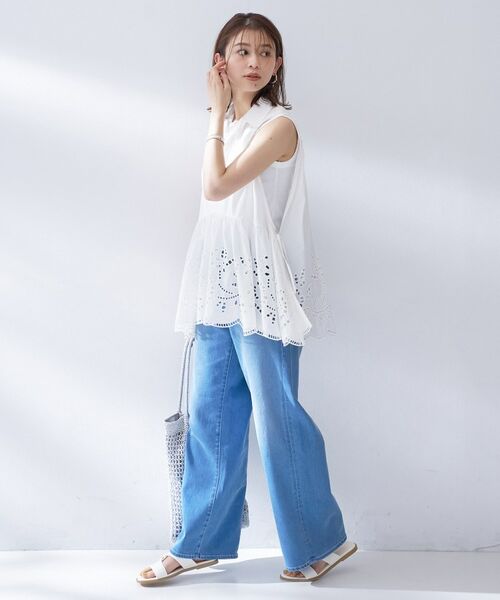 UNTITLED / アンタイトル シャツ・ブラウス | 【PROTAGPNISTA】スカラップレースブラウス | 詳細4