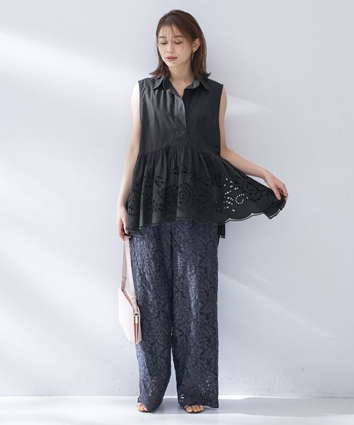 UNTITLED / アンタイトル シャツ・ブラウス | 【PROTAGPNISTA】スカラップレースブラウス | 詳細7