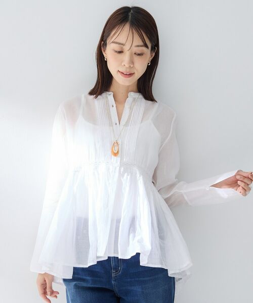 UNTITLED / アンタイトル シャツ・ブラウス | 【MARILYN MOON】シアーレースブラウス | 詳細2