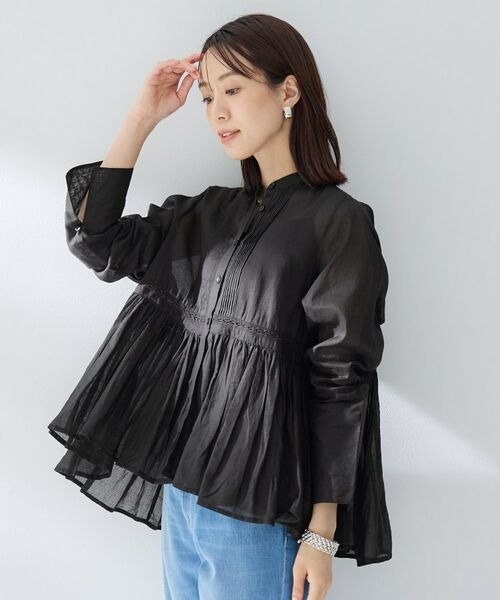 UNTITLED / アンタイトル シャツ・ブラウス | 【MARILYN MOON】シアーレースブラウス（ブラック(019)）