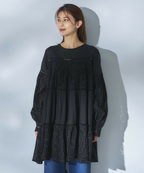 UNTITLED / アンタイトル シャツ・ブラウス | 【Audrey and John Wad】エンブロイダリーチュニックドレス | 詳細10