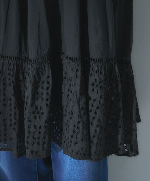 UNTITLED / アンタイトル シャツ・ブラウス | 【Audrey and John Wad】エンブロイダリーチュニックドレス | 詳細16