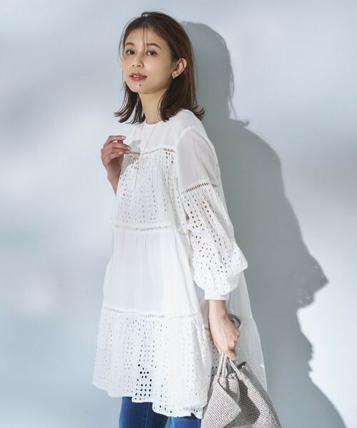 UNTITLED / アンタイトル シャツ・ブラウス | 【Audrey and John Wad】エンブロイダリーチュニックドレス | 詳細2