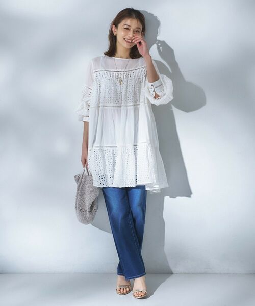 UNTITLED / アンタイトル シャツ・ブラウス | 【Audrey and John Wad】エンブロイダリーチュニックドレス | 詳細3