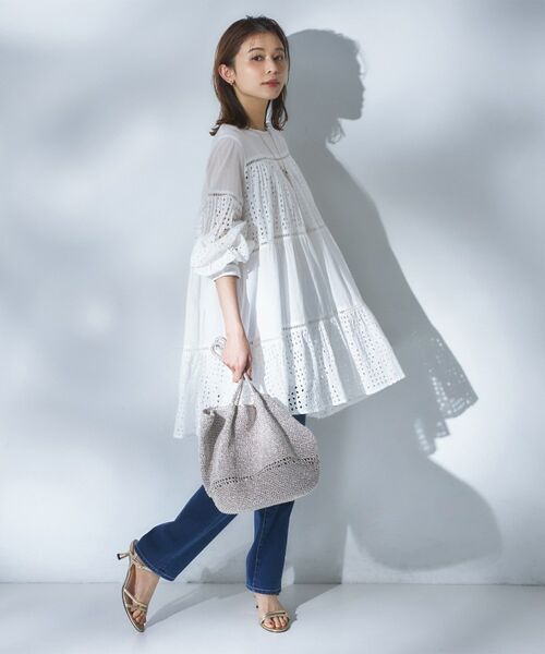 UNTITLED / アンタイトル シャツ・ブラウス | 【Audrey and John Wad】エンブロイダリーチュニックドレス | 詳細4