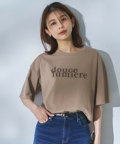 UNTITLED / アンタイトル Tシャツ | コットンロゴTシャツ（キャメルブラウン(141)）