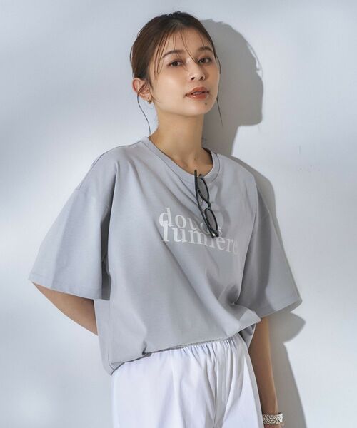 UNTITLED / アンタイトル Tシャツ | コットンロゴTシャツ（ラベンダー(180)）