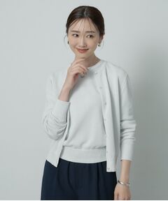 UNTITLED / アンタイトル カーディガン・ボレロ | 【アンサンブル可】ラメ混クルーネックカーディガン