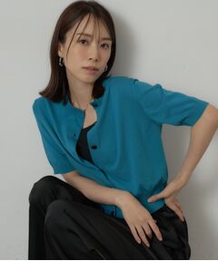 UNTITLED / アンタイトル カーディガン・ボレロ | ドライタッチ5分袖カーディガン