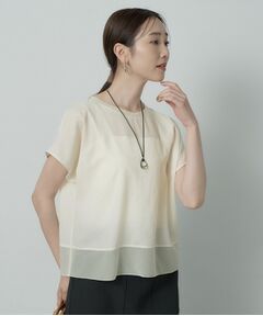 UNTITLED / アンタイトル シャツ・ブラウス | 裾シアードッキングプルオーバー