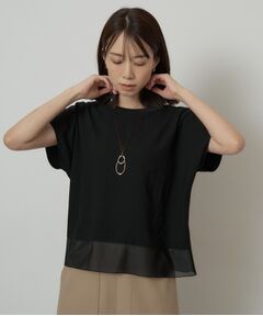 UNTITLED / アンタイトル シャツ・ブラウス | 裾シアードッキングプルオーバー