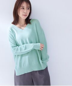 UNTITLED / アンタイトル ニット・セーター | 【洗える／ゆるシルエット／清涼感】Vネックプルオーバーニット