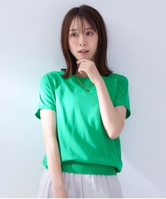 UNTITLED / アンタイトル ニット・セーター | 【洗える／アンサンブル可】コットンクルーベーシックプルオーバーニット