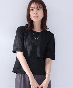 UNTITLED / アンタイトル カットソー | 【洗える】5分袖ポコポコプルオーバー