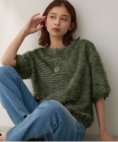 UNTITLED / アンタイトル カットソー | 【1枚で着映え】フェザージャガードプルオーバー