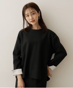 UNTITLED / アンタイトル カットソー | 【セットアップ可能】袖口シャツドッキングプルオーバー