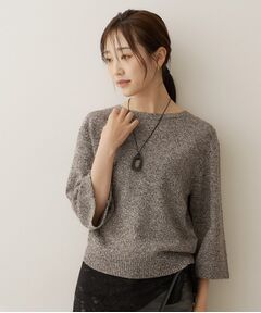 UNTITLED / アンタイトル ニット・セーター | 【手洗い可】杢調プルオーバーニット