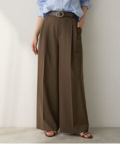 UNTITLED / アンタイトル パンツ | ウーステッドワイドシルエットパンツ