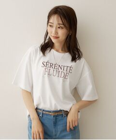 UNTITLED / アンタイトル Tシャツ | ベロアプリントロゴT
