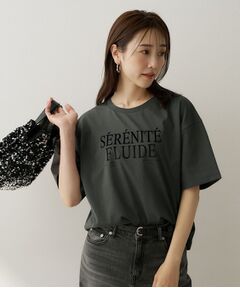 UNTITLED / アンタイトル Tシャツ | ベロアプリントロゴT