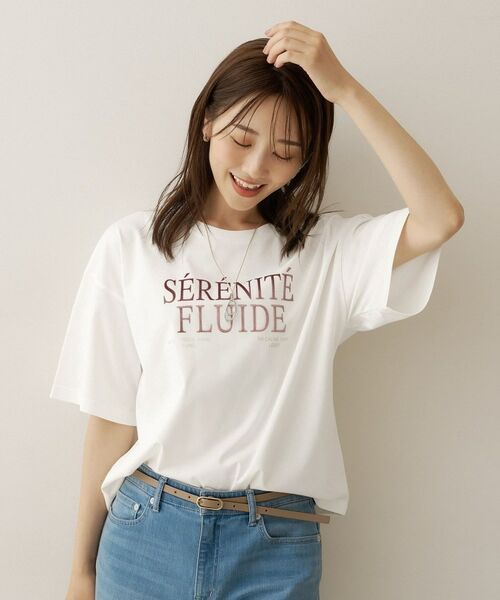 UNTITLED / アンタイトル Tシャツ | ベロアプリントロゴT | 詳細2
