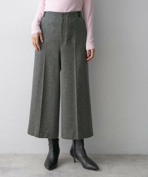 UNTITLED / アンタイトル ショート・ハーフ・半端丈パンツ | 【名品】ミルドジャージクロップドパンツ（チャコールグレー(014)）