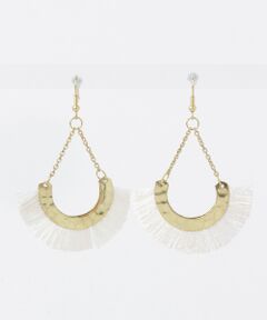 jardin　HAMMERED HALF ROUND EARRINGS