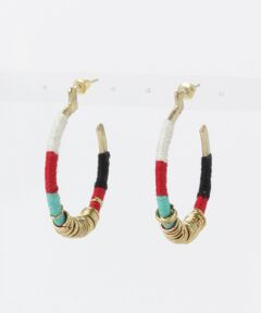 jardin　WRAPPED HOOP EARRINGS