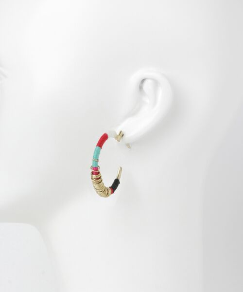 URBAN RESEARCH / アーバンリサーチ ピアス・イヤリング | jardin　WRAPPED HOOP EARRINGS | 詳細5