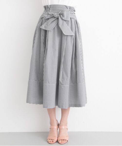 【新品・タグ付】Rubyrivet 定価1.4万 ウエストリボンフレアスカート