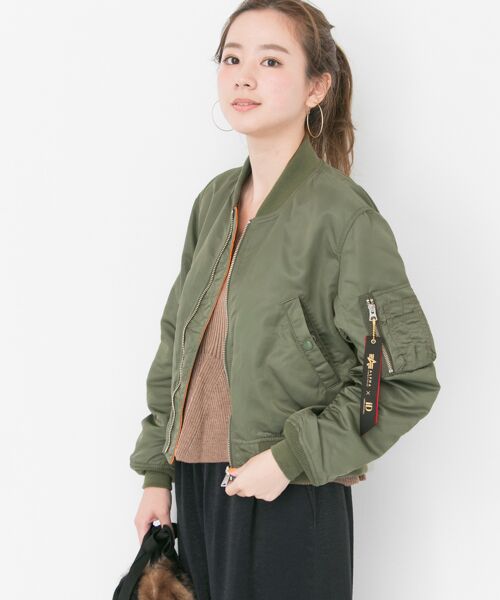 ALPHA INDUSTRIES アーバンリサーチiD別注 ライト MA-1 - ジャケット