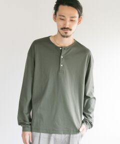 SMOOTH HENLEY OVER LONG-SLEEVE T-SHIRTS