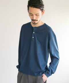 SMOOTH HENLEY OVER LONG-SLEEVE T-SHIRTS