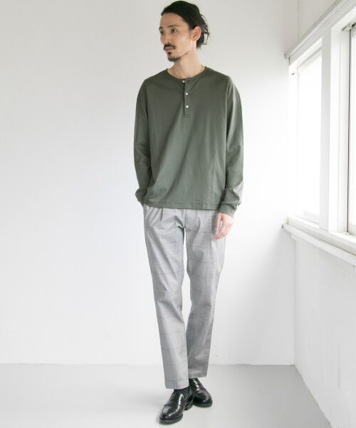 URBAN RESEARCH / アーバンリサーチ Tシャツ | SMOOTH HENLEY OVER LONG-SLEEVE T-SHIRTS | 詳細3