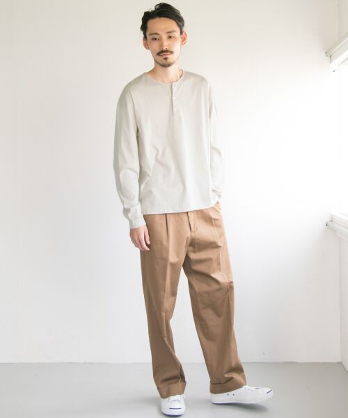 URBAN RESEARCH / アーバンリサーチ Tシャツ | SMOOTH HENLEY OVER LONG-SLEEVE T-SHIRTS | 詳細4