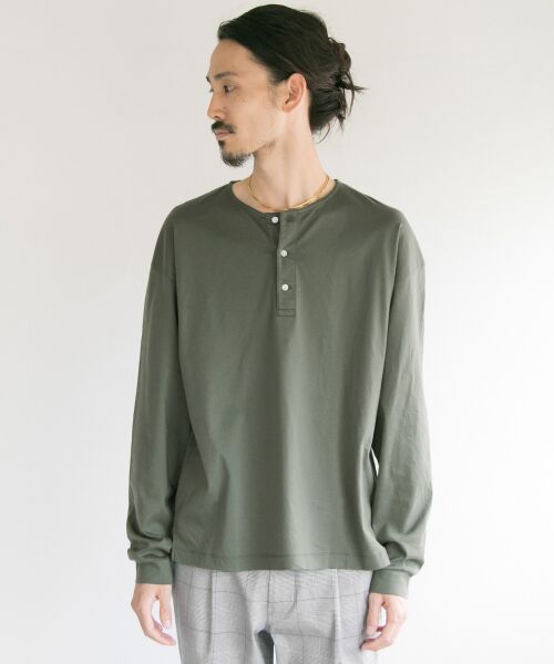URBAN RESEARCH / アーバンリサーチ Tシャツ | SMOOTH HENLEY OVER LONG-SLEEVE T-SHIRTS | 詳細5