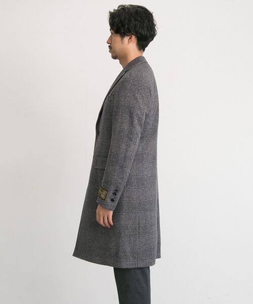 URBAN RESEARCH Tailor　ウールカシミヤグレンチェックコート