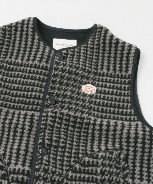 URBAN RESEARCH / アーバンリサーチ ベスト | Vincent et Mireille　BOA VEST CHECK | 詳細6