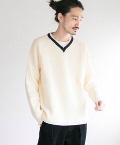 Vincent et Mireille　V-NECK SWEATER