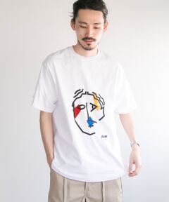 GOUACHE　SHORT-SLEEVE T-SHIRTS FACE