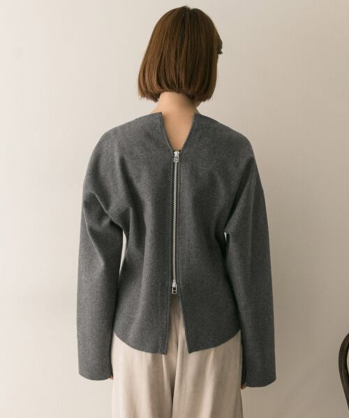 URBAN RESEARCH / アーバンリサーチ その他トップス | ELIN　Melton zip top | 詳細6