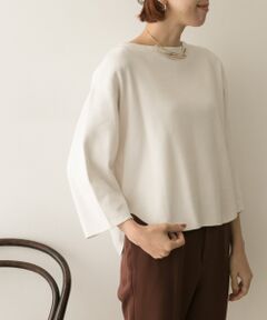 YLEVE　COTTON RIB PULLOVER