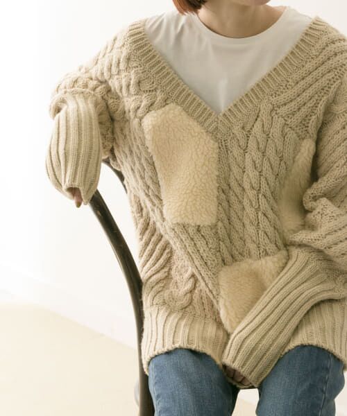 URBAN RESEARCH / アーバンリサーチ ニット・セーター | muller of yoshiokubo　Boa cable knit | 詳細4